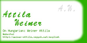 attila weiner business card